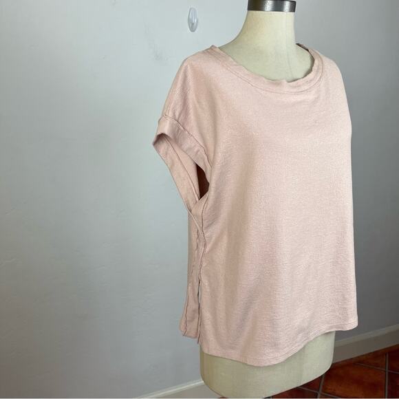 Anthropologie Postmark Rose Banded Boxy Top - Picture 2 of 8